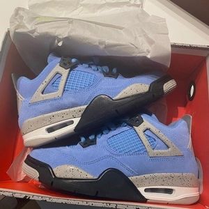 Air Jordan 4 Retro University Blue Men's Sneakers